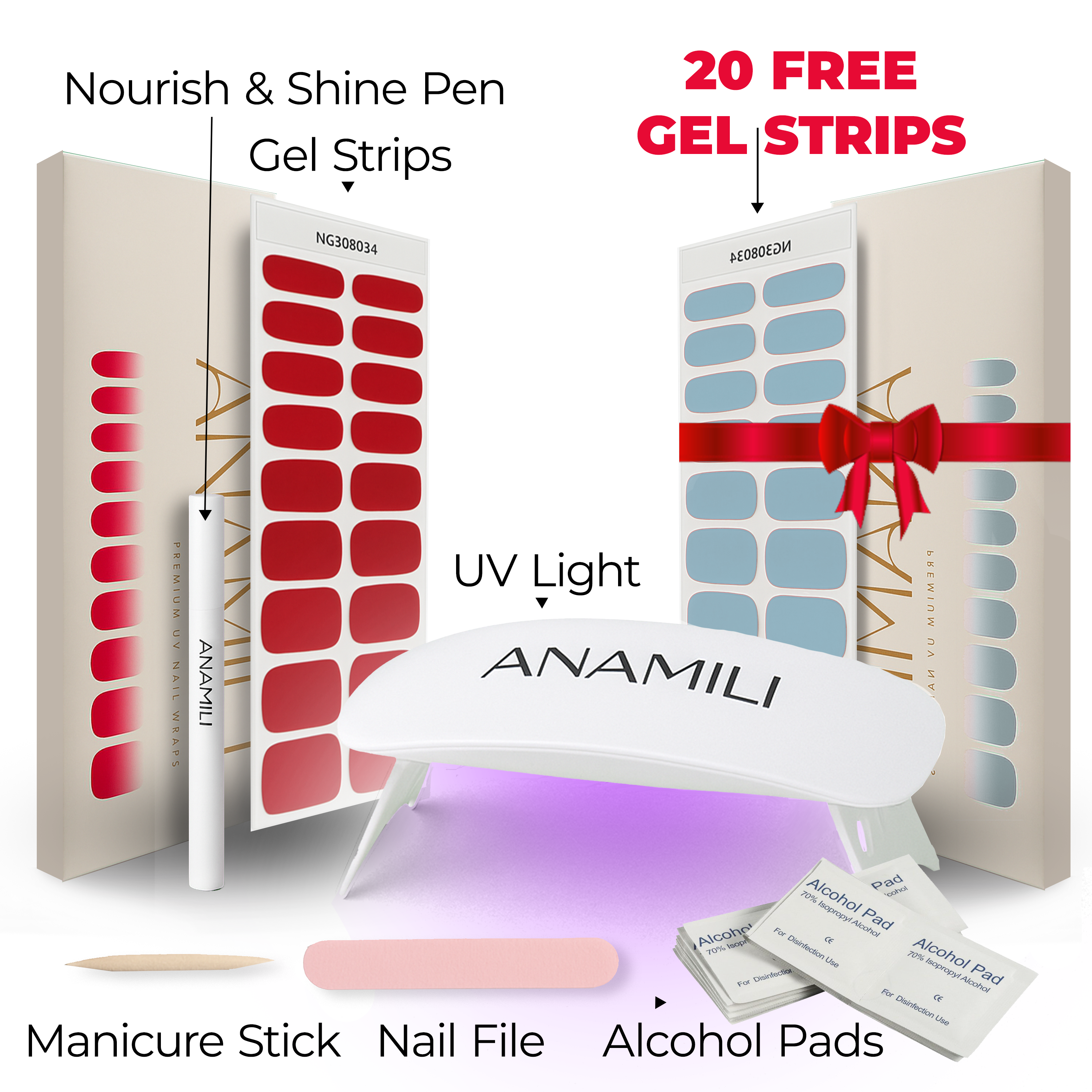 2 Colors Starter Kit - Damage Free Gel Nail Manicure