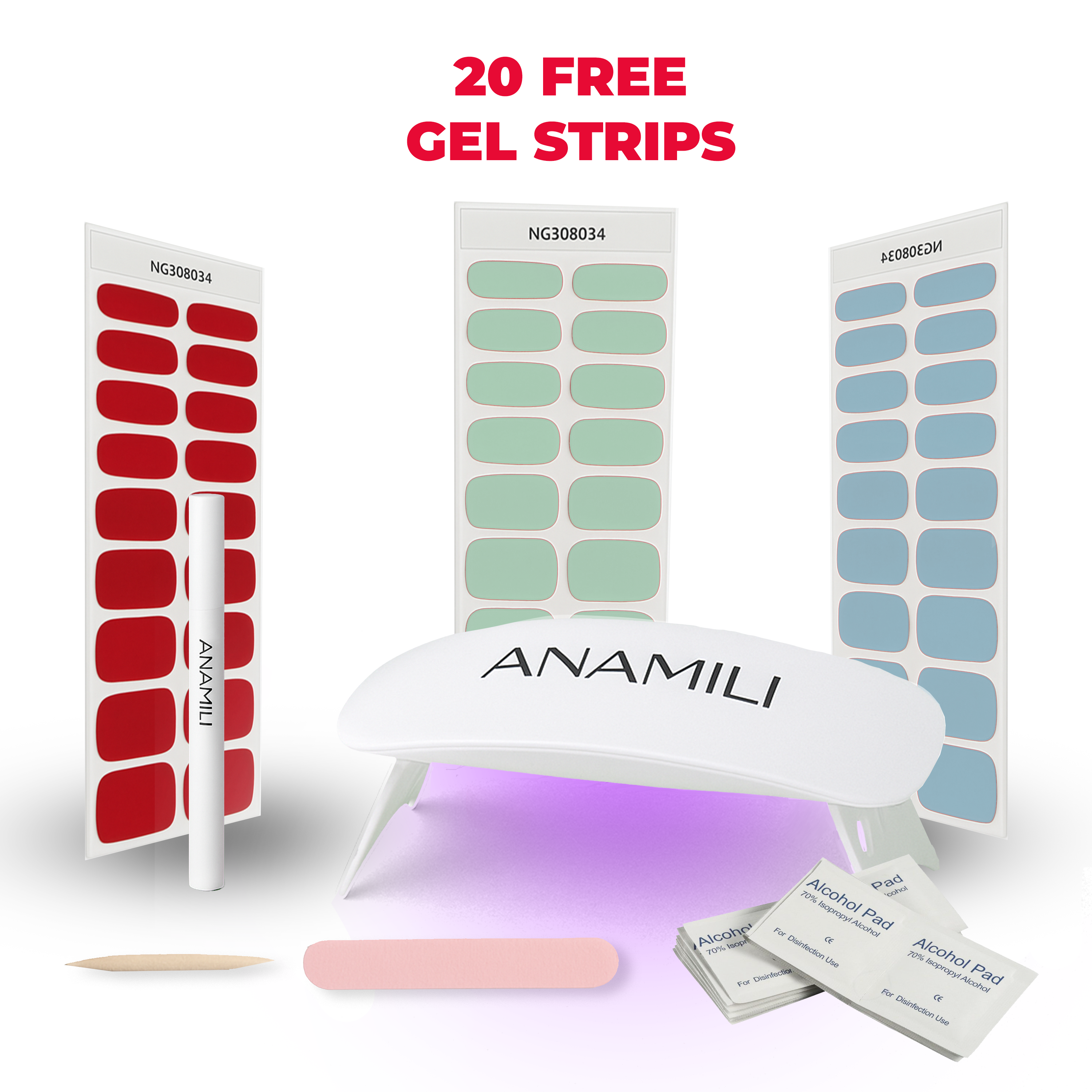 3 Colors Starter Kit - Damage Free Gel Nail Manicure